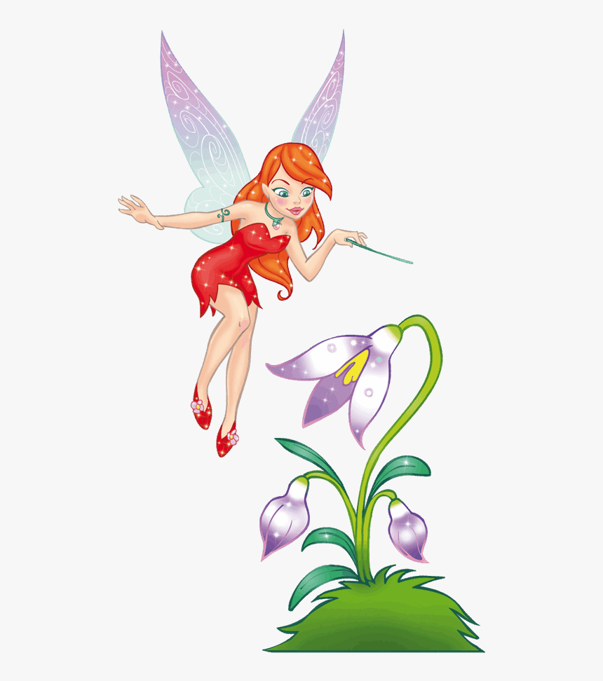 Sticker Fairy Child Mural Adhesive - Fata Disegno A Colori, HD Png Download, Free Download