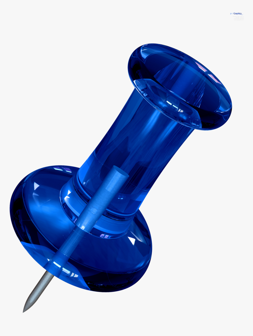 Thumb Image - Blue Push Pin Png, Transparent Png, Free Download