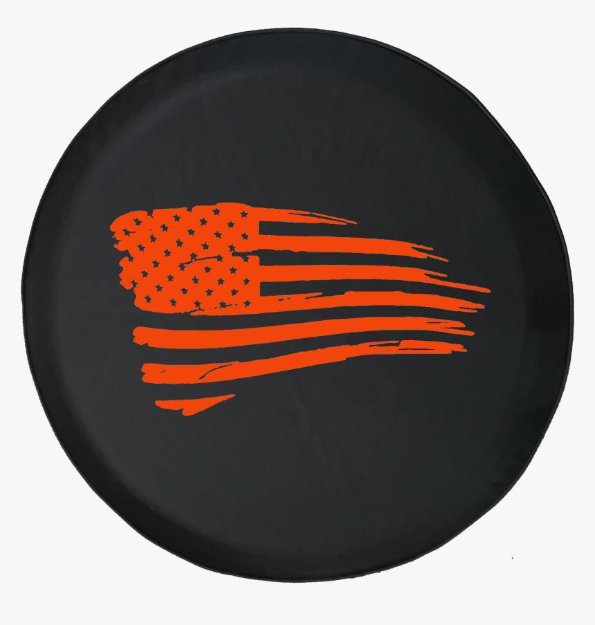 Jeep Liberty Tire Cover With Waving American Flag - American Flag Jeep Tire Covers, HD Png Download, Free Download