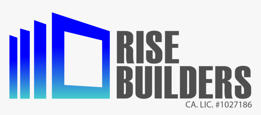 Rise Builders Logo- Grey Letters - Electric Blue, HD Png Download, Free Download