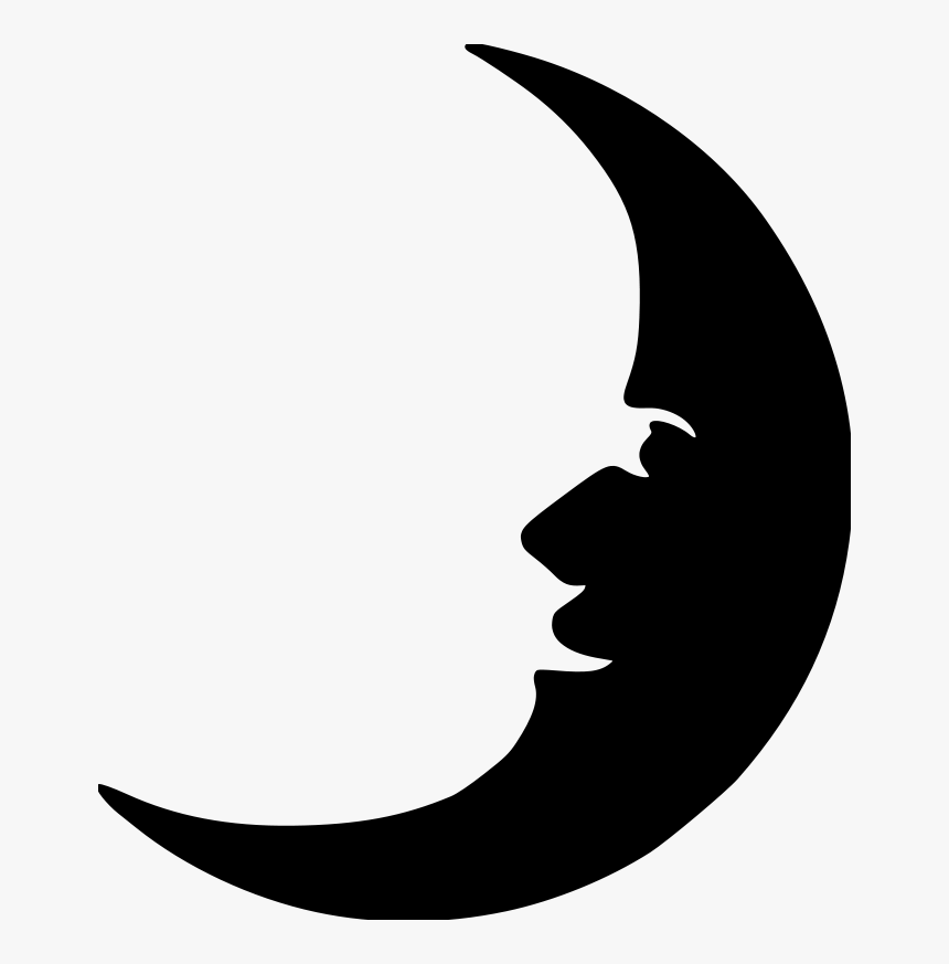 Half Moon Face Png, Transparent Png, Free Download