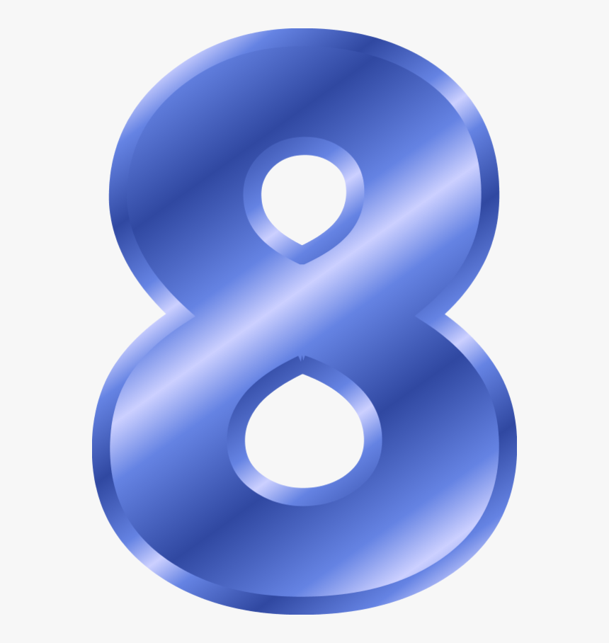 Number 8 Png - Blue Number 8 Clipart, Transparent Png, Free Download