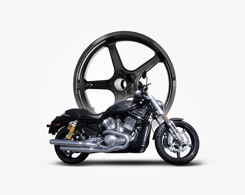 American V-twin Bst Carbon Fibre Wheels - Chopper, HD Png Download, Free Download