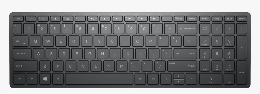 Keyboard Png Background - Hp Spectre 1000 Keyboard, Transparent Png, Free Download