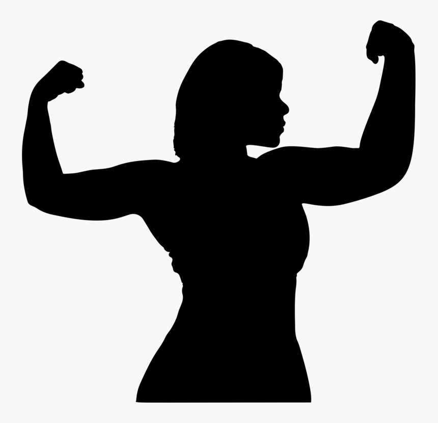Download Exercise Strength Training Physical Fitness Weight Silhouette Strong Woman Clipart Hd Png Download Kindpng
