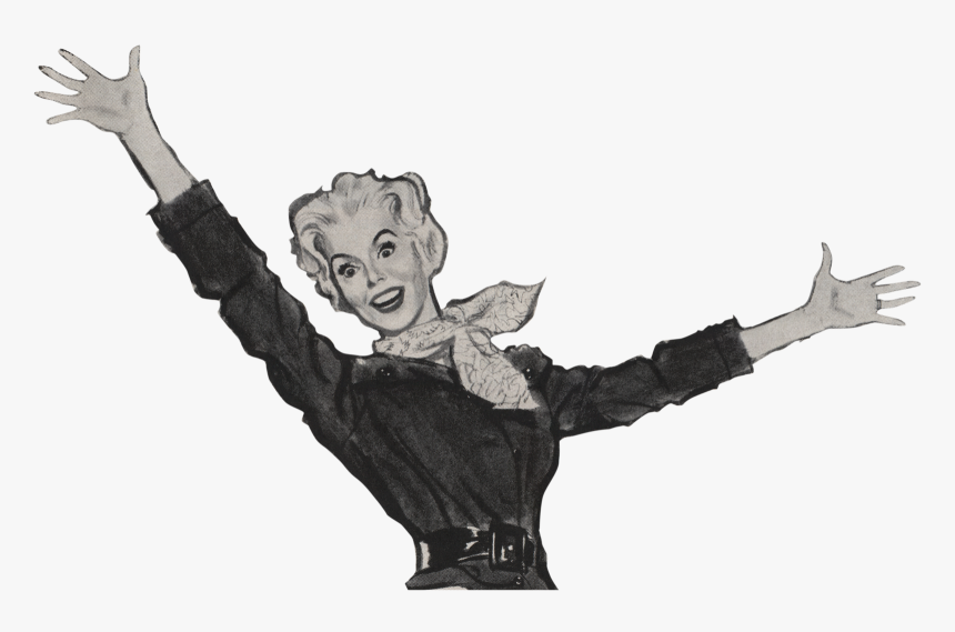 Tgif - 50s Woman Png, Transparent Png, Free Download