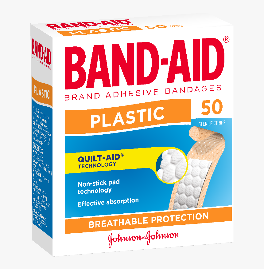 Ba Plastic 50 - Band Aid 50 Strips, HD Png Download, Free Download