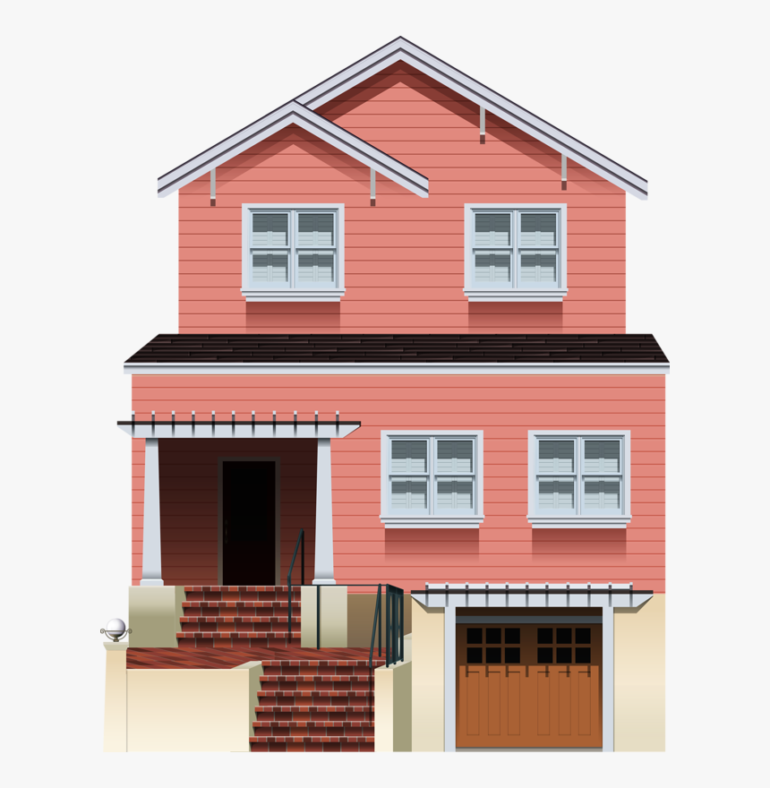 Cottage Clipart Townhouse - Big House Clipart, HD Png Download, Free Download