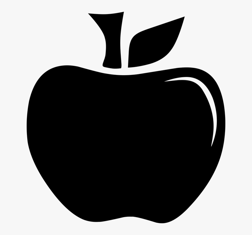 Black Apple, Apple, Apple Vector - Apple Silhouette Svg, HD Png Download, Free Download