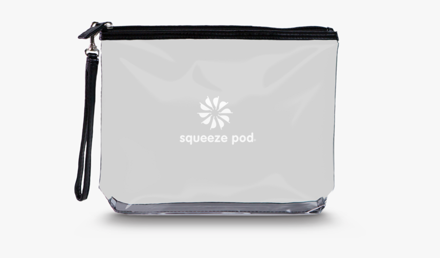 Squeeze Pod Clear Hanging Toiletry Bag Black - Clear Travel Bag, HD Png Download, Free Download