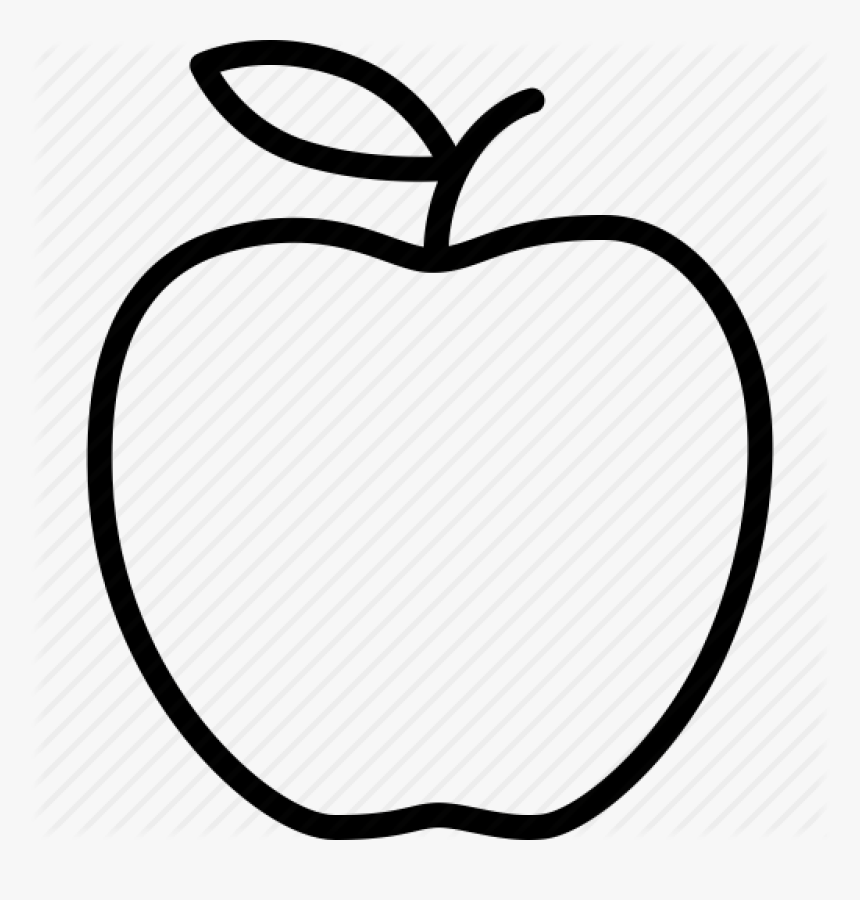 Apple Clip Art Outline Apple Outline Vector Huge Freebie - Apple Outline Clipart Black And White, HD Png Download, Free Download