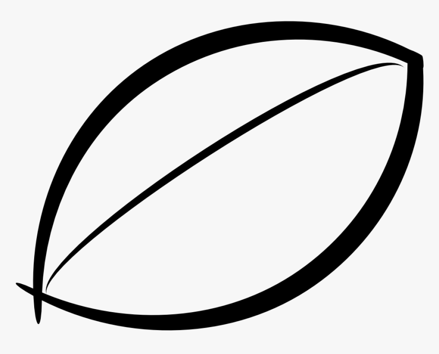 Black And White Simple Leaf Clipart, HD Png Download, Free Download