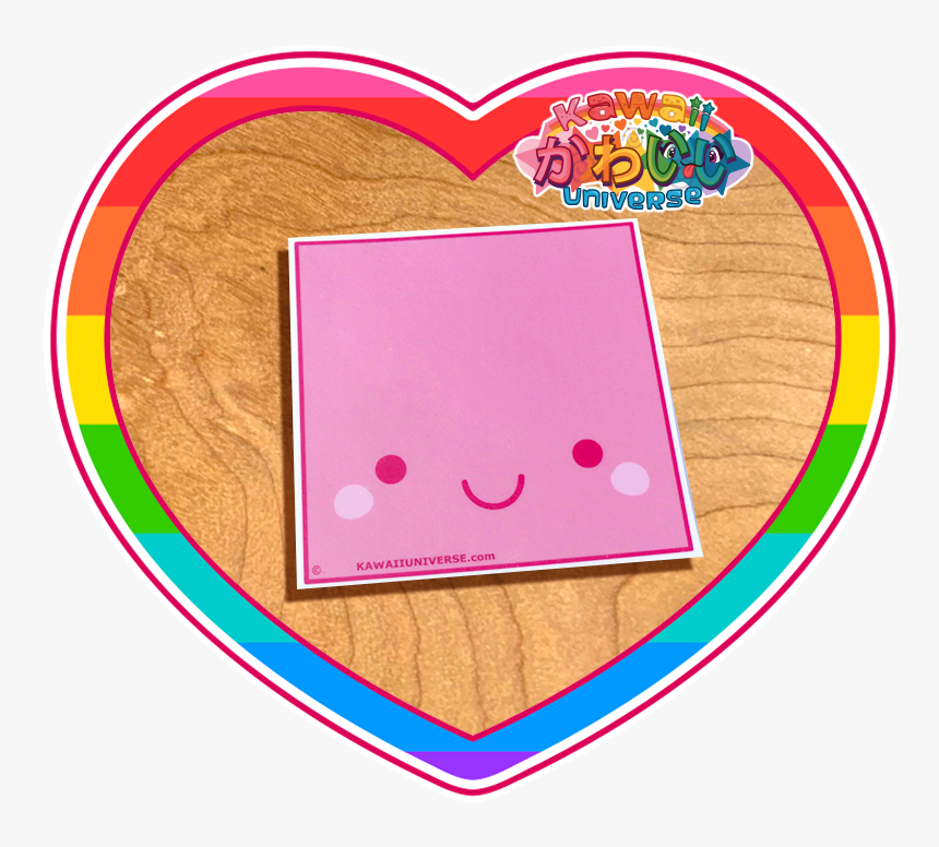 Kawaii Universe Cute Pink Square Sticker Pic 01 - Cute Coconut Png, Transparent Png, Free Download