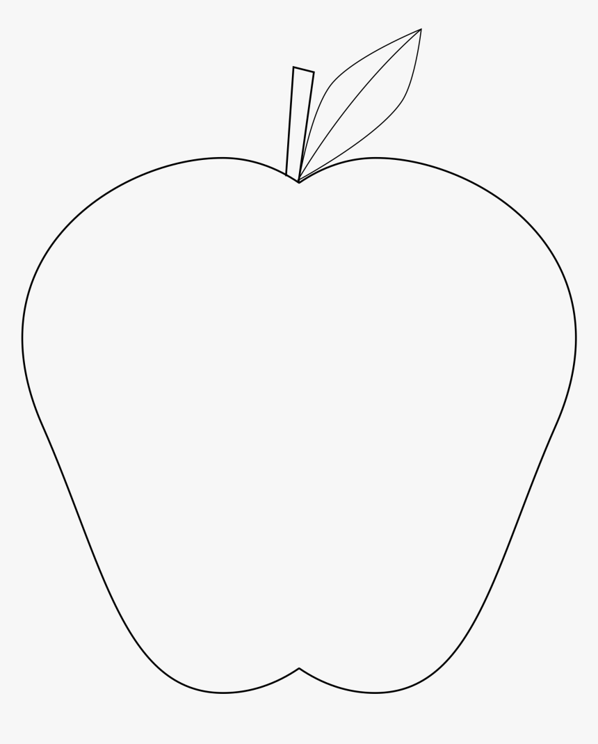 Apple - Apple Drawing With Transparent Background, HD Png Download, Free Download