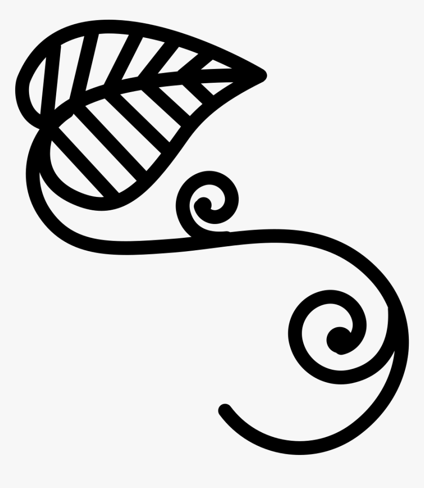 Leaves Outline With Vines - Vines Icon Png, Transparent Png, Free Download