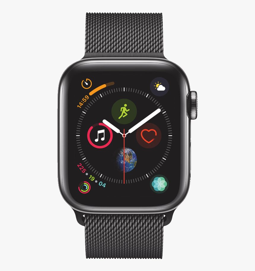 Apple watch Series 4 Gps   cellular Space Black Stainless - Apple Watch Series 4 44mm Space Gray Aluminium Case, HD Png Download, Free Download