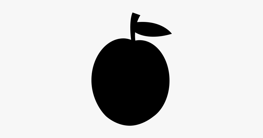 Apple - Plum Icon Black, HD Png Download, Free Download