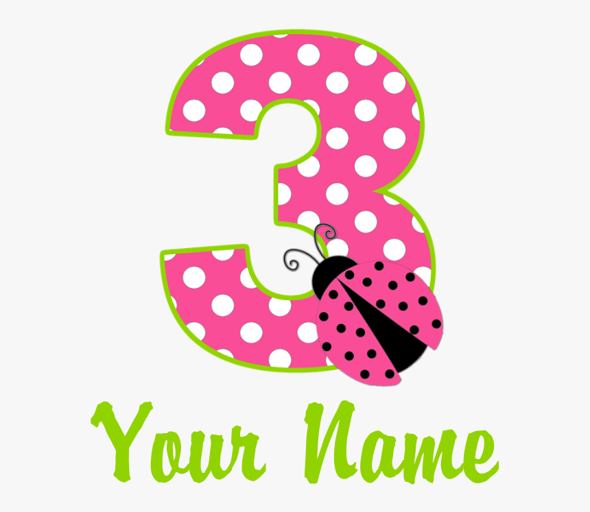 3rd Birthday Ladybug Pink Teddy Bear - 4th Birthday Logo Png, Transparent Png, Free Download