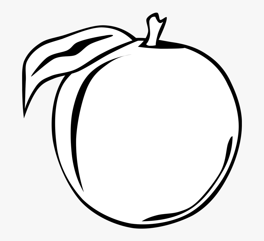 Apple Black And White - Illustration, HD Png Download, Free Download