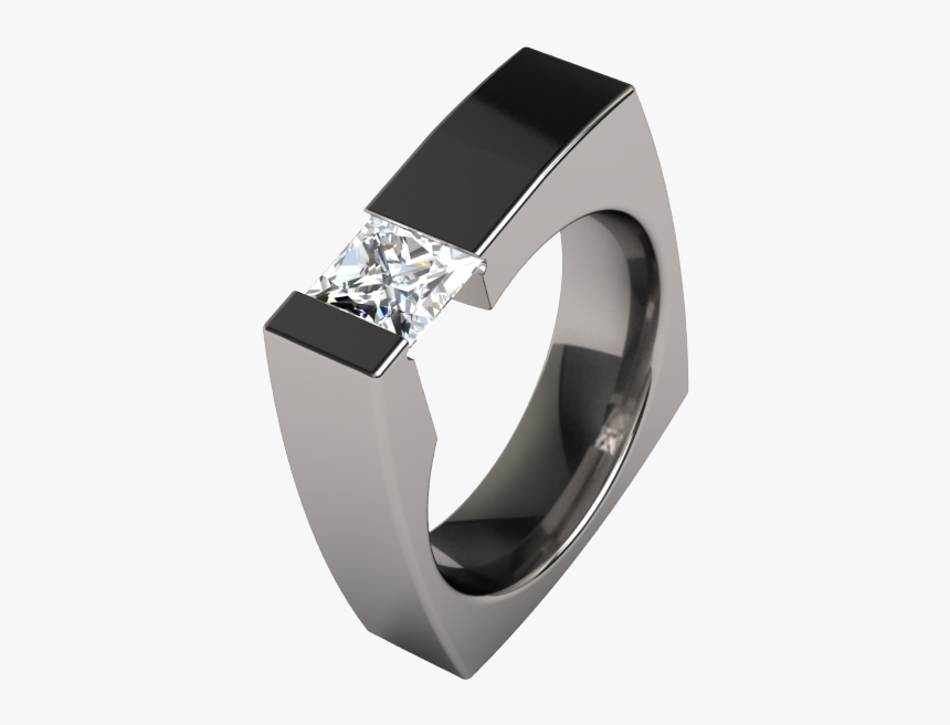 Mens Wedding Ring Square, HD Png Download, Free Download