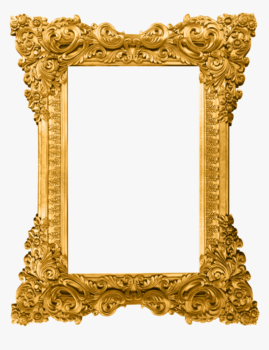 Gold Picture Frame Png, Transparent Png, Free Download