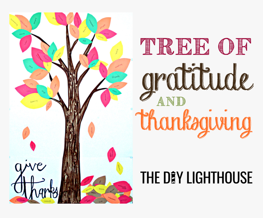 Excited Clipart Thankful - Tree Of Gratitude, HD Png Download, Free Download