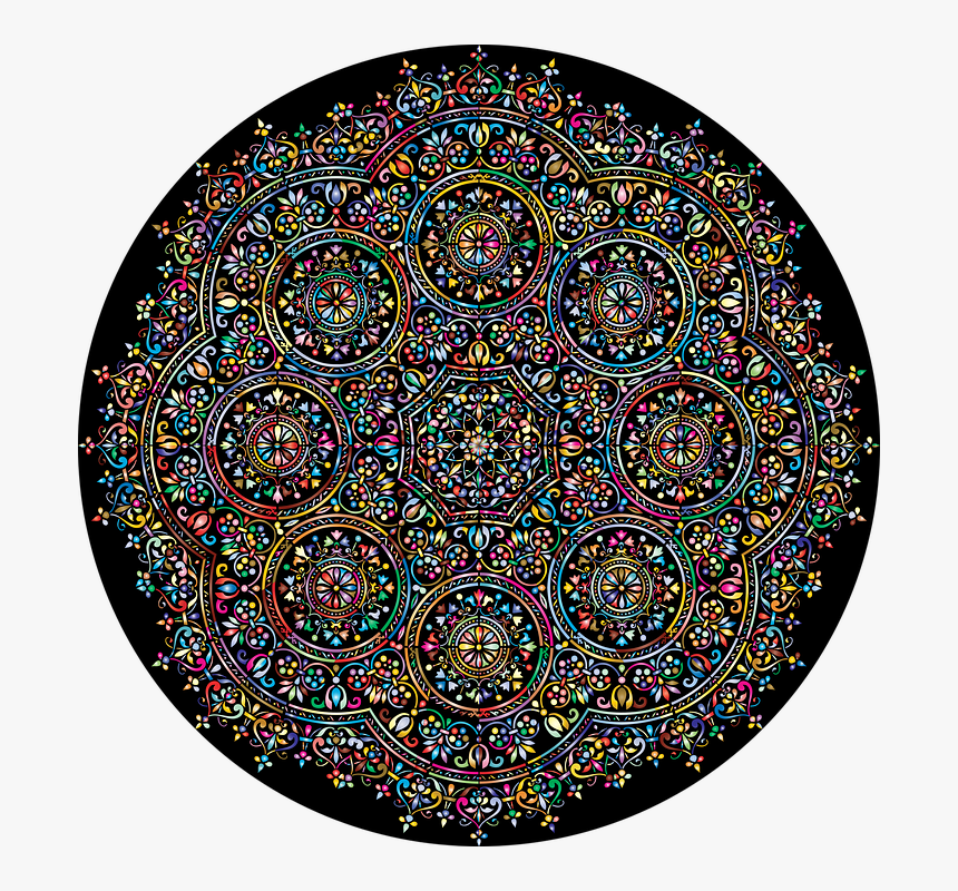 Mandala, Arabesque, Geometric, Abstract, Line Art - Circle, HD Png Download, Free Download