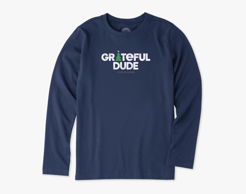 Boys Grateful Holiday Boys Long Sleeve Crusher Tee - Long-sleeved T-shirt, HD Png Download, Free Download