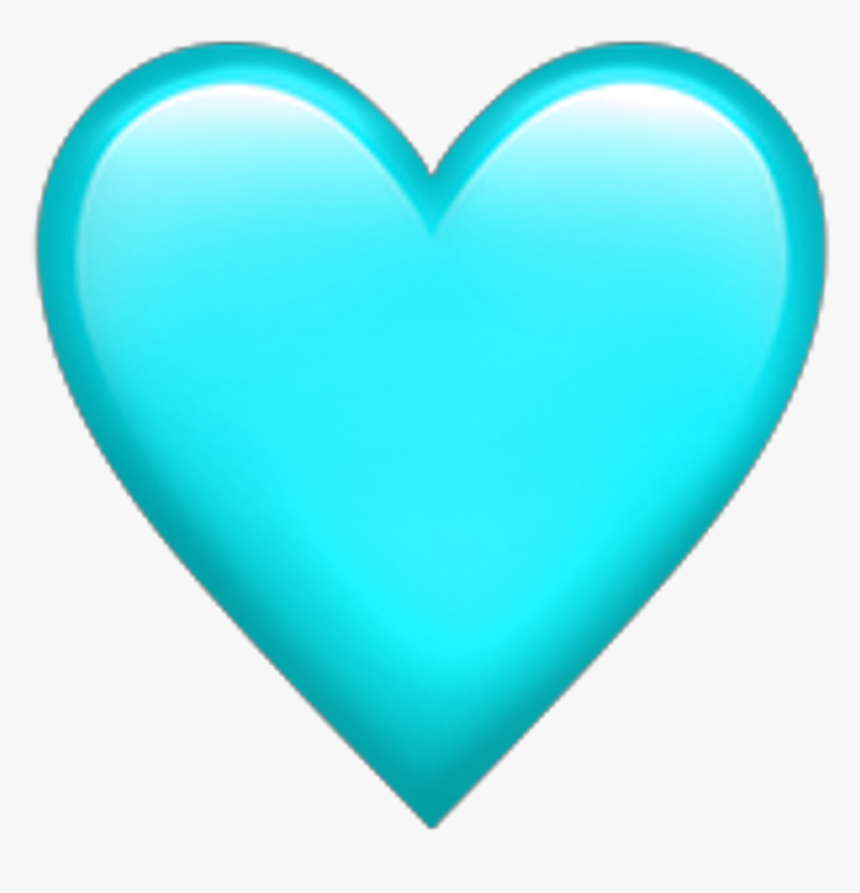 Teal Heart Png - Teal Heart Emoji Transparent, Png Download, Free Download