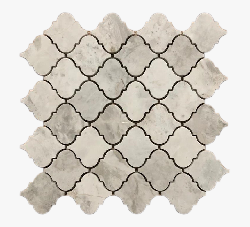 Carrara Polished Marble Arabesque Waterjet Mosaic Tile - Tile, HD Png Download, Free Download