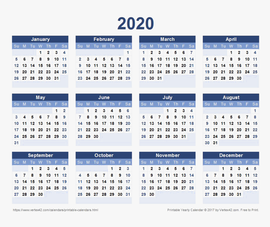 2020 Calendar Free Png Image - 2020 Calendar Sri Lanka, Transparent Png, Free Download