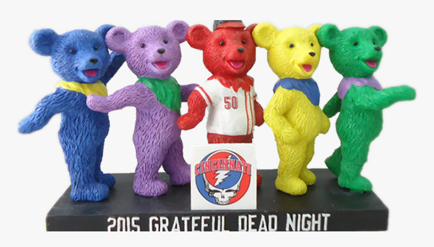 Grateful Dead Bear Png - Cincinnati Reds Grateful Dead Bear, Transparent Png, Free Download