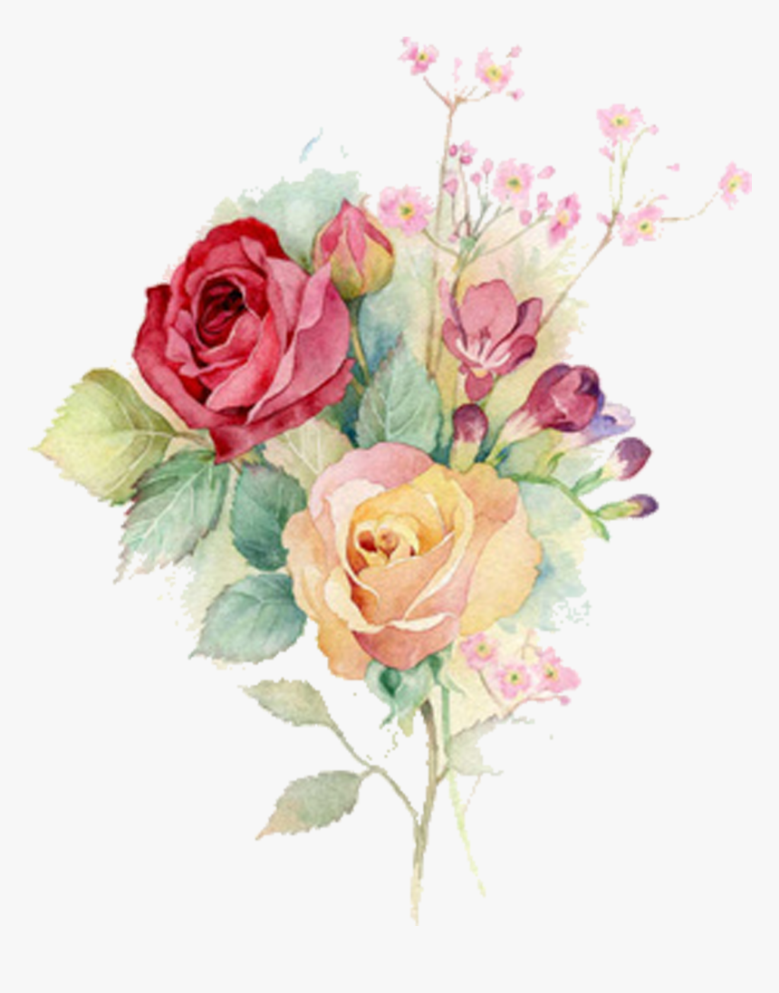 Watercolour Flowers Watercolor Painting Rose Art - Vector Watercolor Flower Png, Transparent Png, Free Download