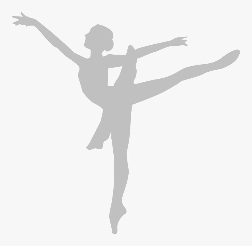 Ballet Dancer Arabesque Silhouette - Ballet Dancer, HD Png Download, Free Download