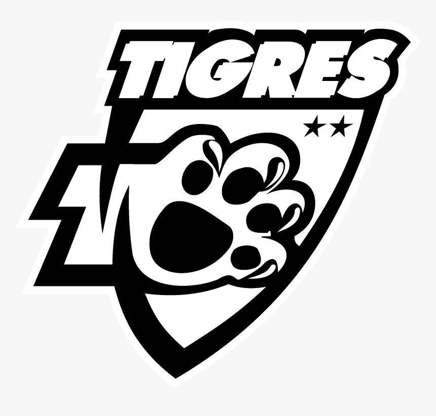 Tigres De La Uanl 2 Logo Black And White - Tigres Uanl, HD Png Download, Free Download