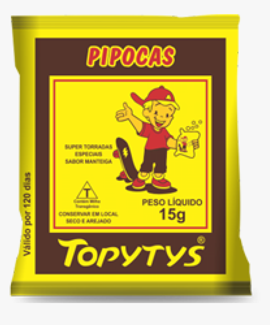 Topytys Pipocas Teste - Pipoca Topytys, HD Png Download, Free Download