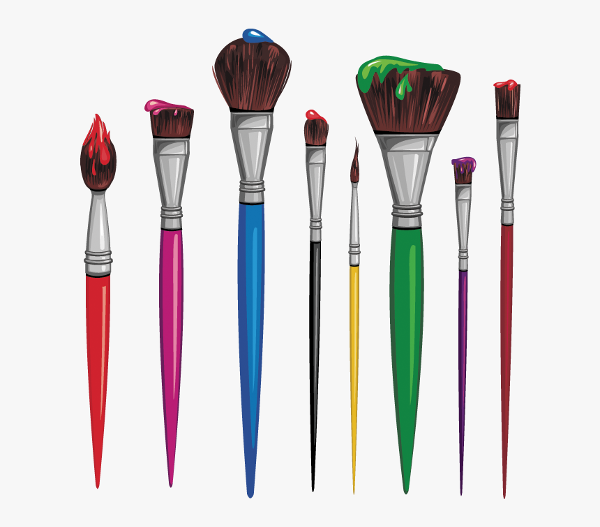 World Of Colors - Paintbrush Illustration, HD Png Download, Free Download