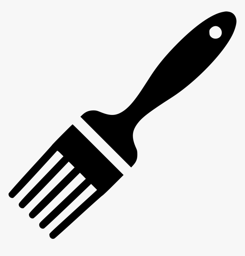 Pastry Brush Brush Cooking - Pastry Brush Clipart Black And White, HD Png Download, Free Download