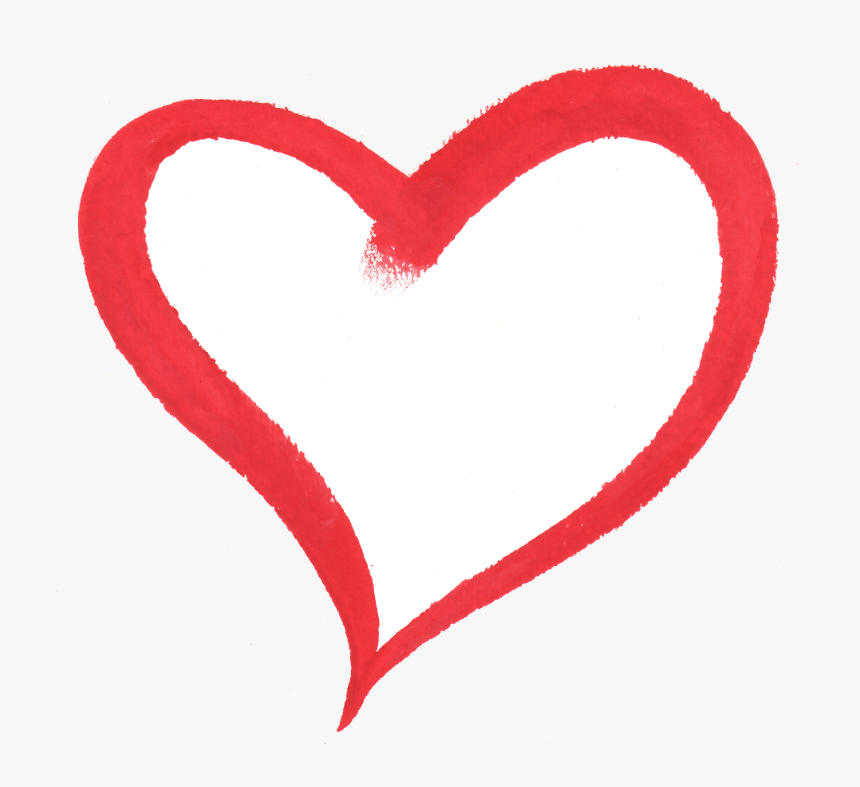 Vector Heart Brush Stroke - Love Heart Brush Png, Transparent Png, Free Download