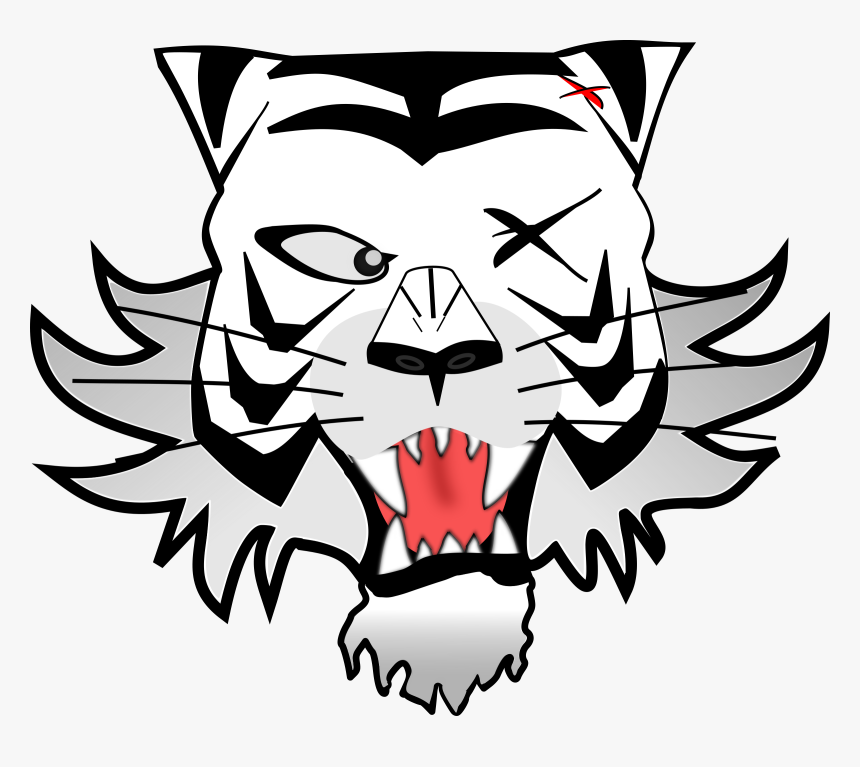 Tigre Bianca-maschera Clip Arts - Maschera Tigre Bianca, HD Png Download, Free Download