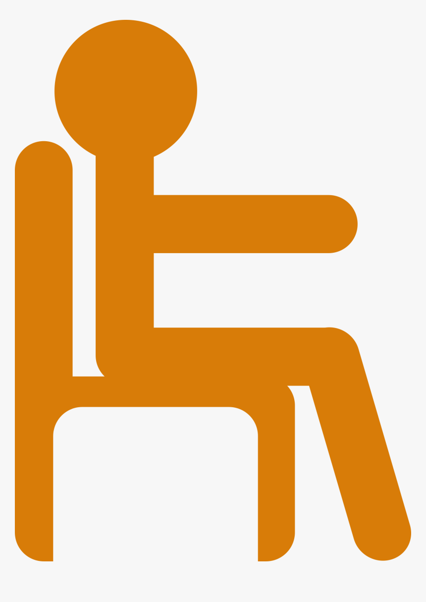 Man In Chair Clip Arts - Sitting In A Chair Clipart, HD Png Download, Free Download