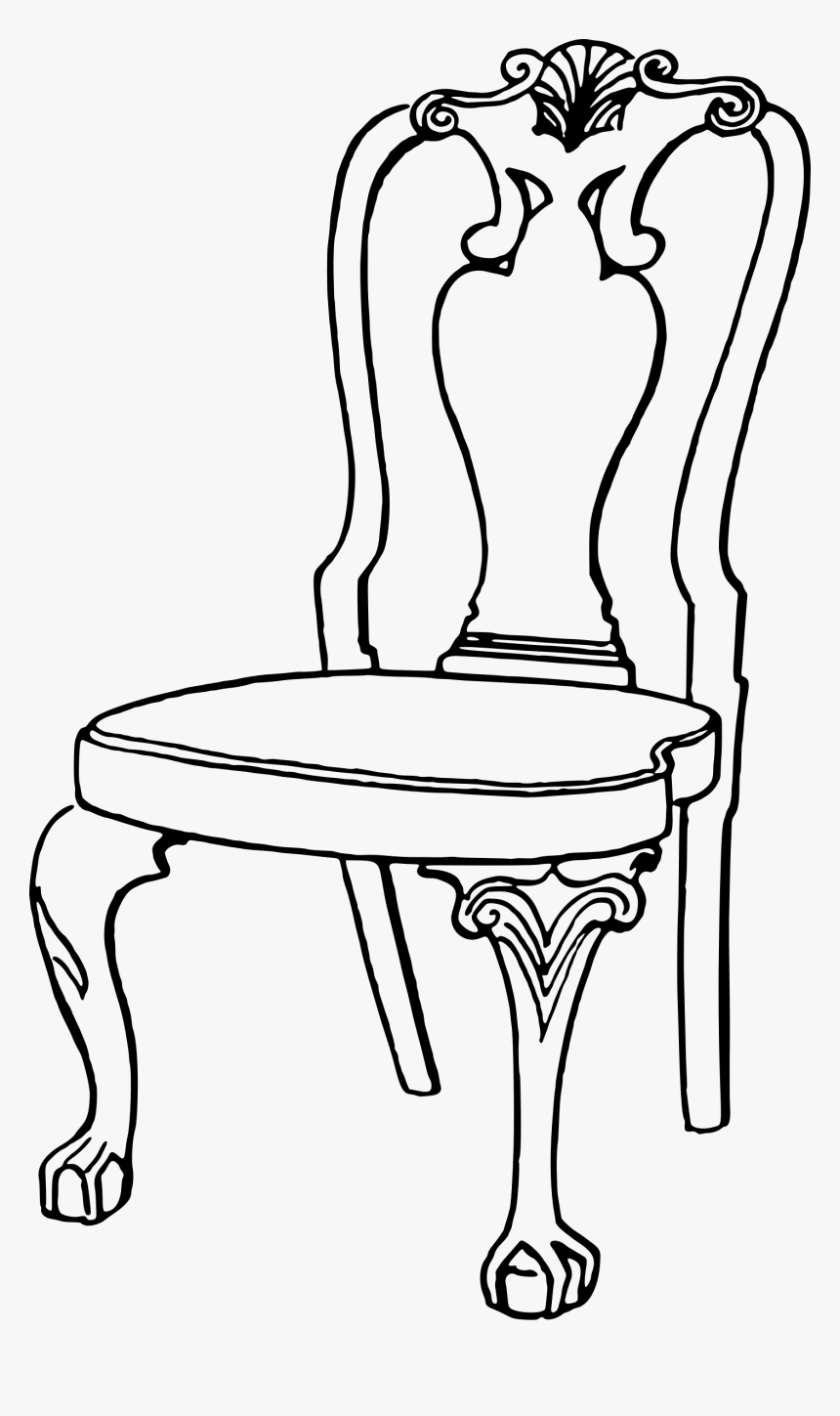 Drawing Chairs Cartoon - Colouring Pics Of Chair, HD Png Download, Free Download