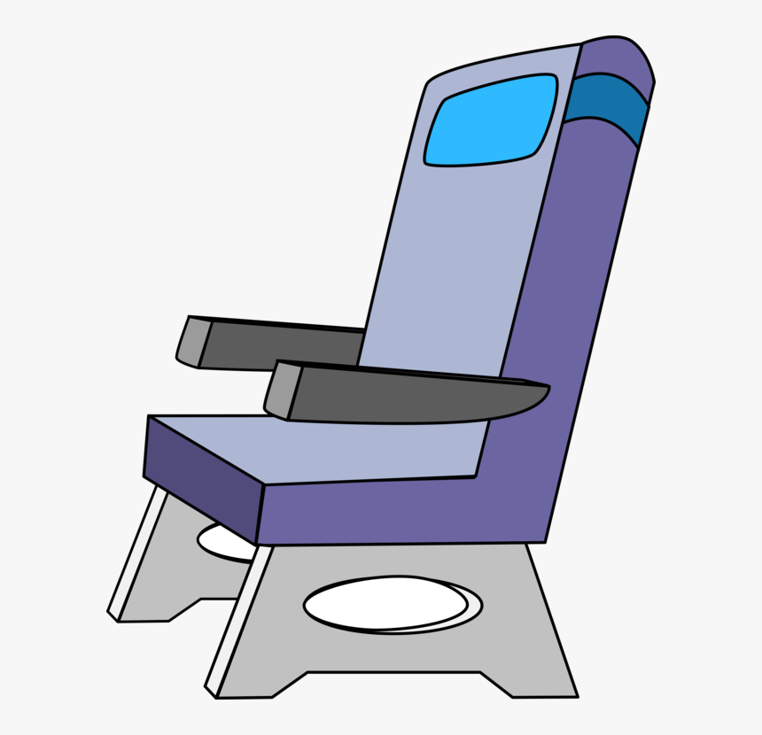 Angle,purple,chair - Airplane Seat Clipart, HD Png Download, Free Download