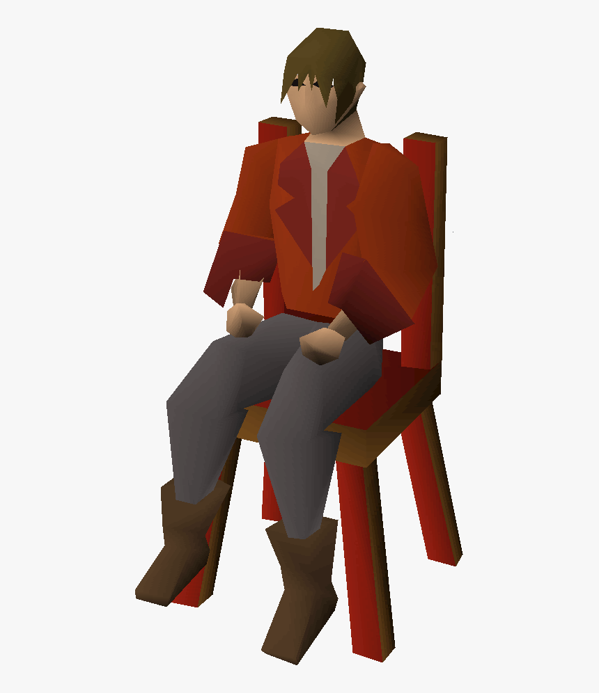 Hans Old School Runescape Seated Transparent Background, HD Png Download, Free Download