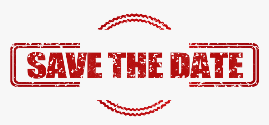 Save The Date Png Red, Transparent Png, Free Download