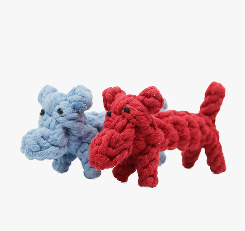 Velvet Ball Dog Clean Tooth Rope Knot Toys Single Cotton - Teddy Bear, HD Png Download, Free Download