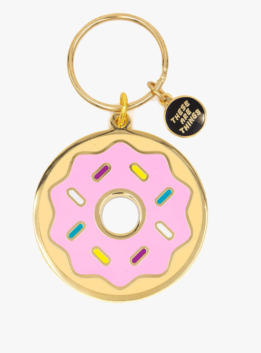 Pink Keychain - Donut Keychain, HD Png Download, Free Download