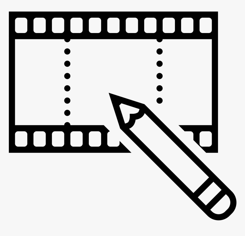 This Icon For Video Editing Depicts A Flat Section - Piece Of Paper Clipart, HD Png Download, Free Download