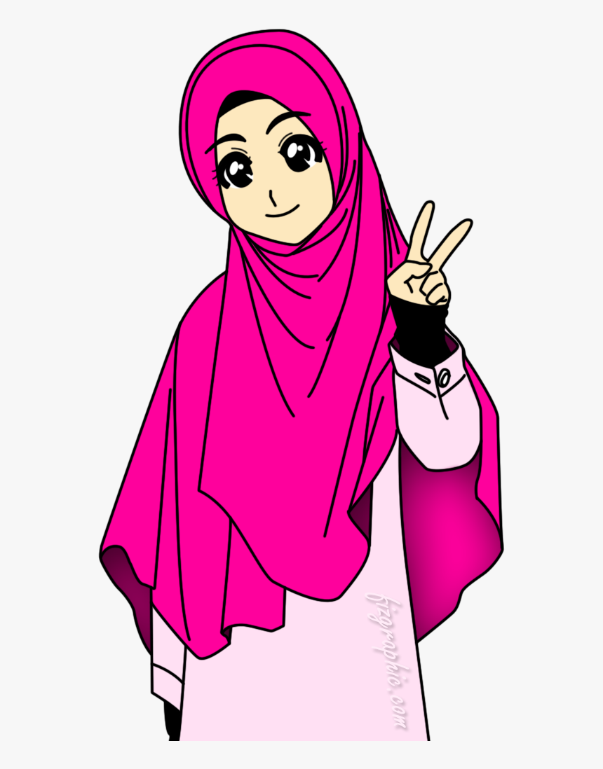 Muslimah Islamiah Pinterest Muslim - Muslimah Gambar Kartun, HD Png Download, Free Download