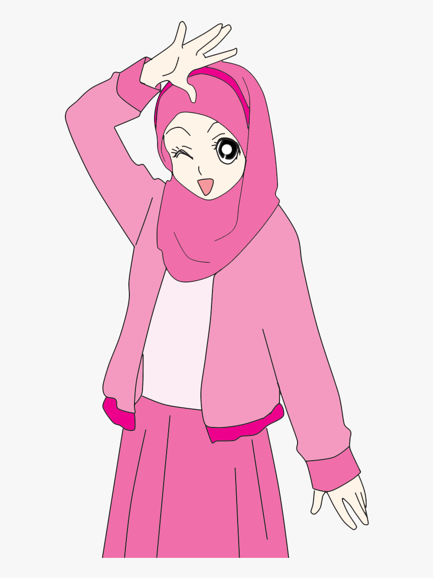 Transparent Muslimah Png - Hijab Cute Cartoon, Png Download, Free Download